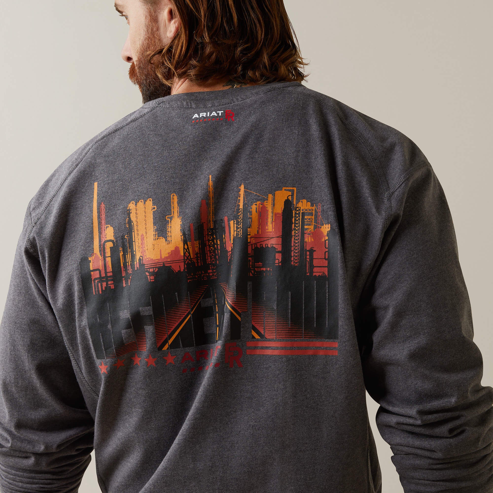 Ariat FR Air Refinery Row Graphic Henley Top Online