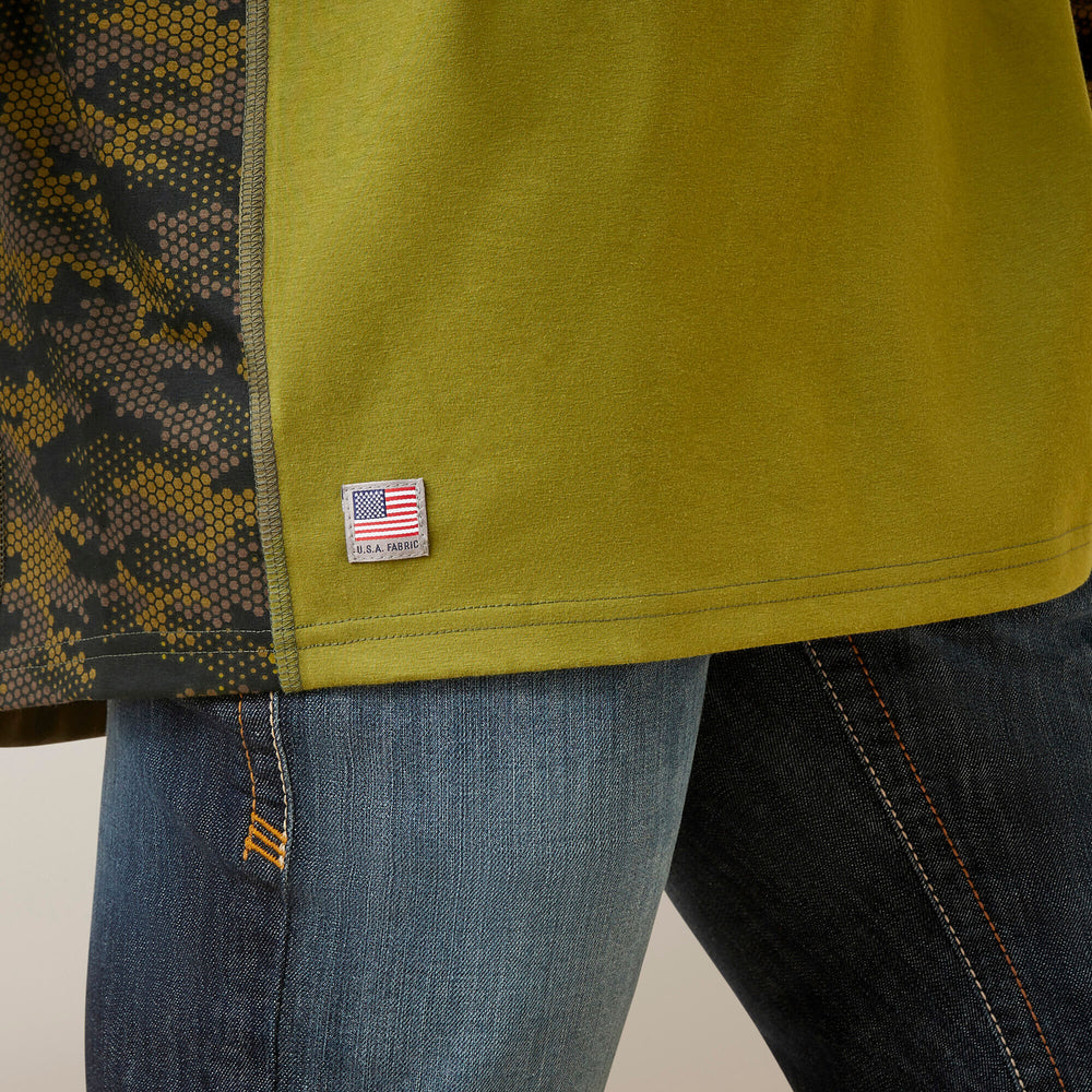 Ariat FR AC Stretch Camo Baseball T-Shirt Outlet
