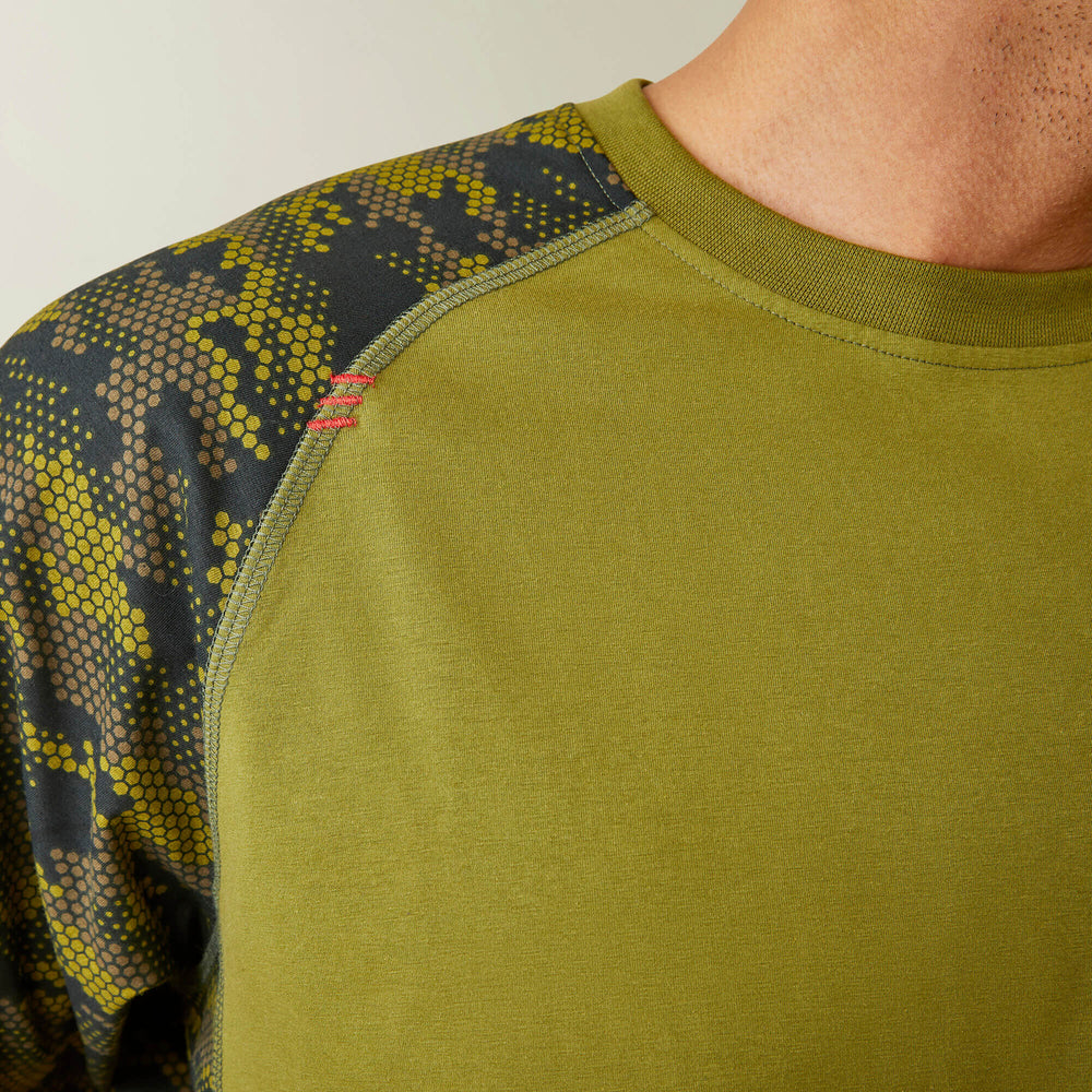 Ariat FR AC Stretch Camo Baseball T-Shirt Outlet