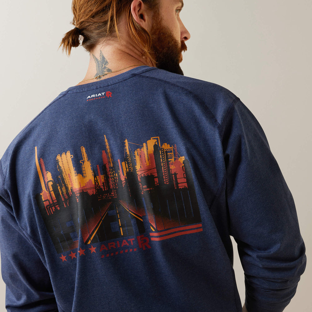 Ariat FR Air Refinery Row Graphic Henley Top Online