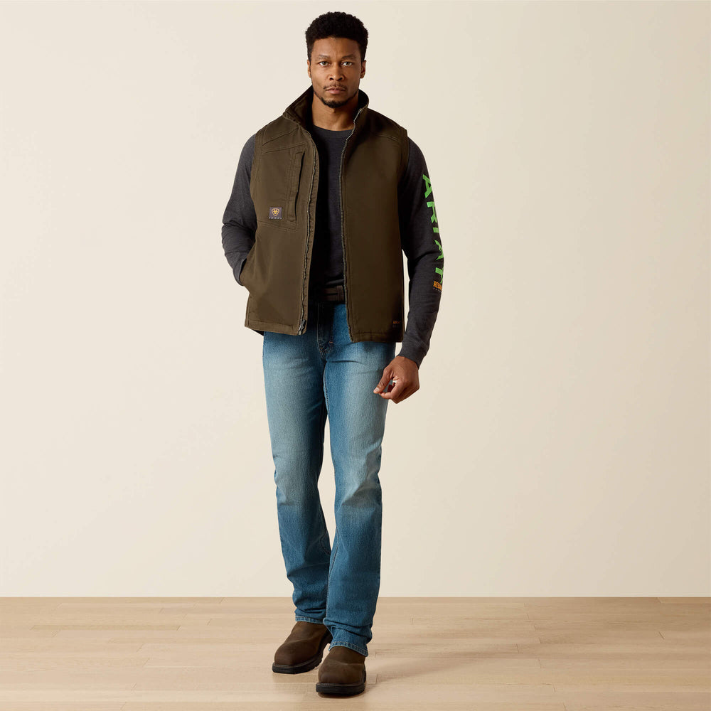 Ariat Rebar Washed DuraCanvas Insulated Vest Outlet