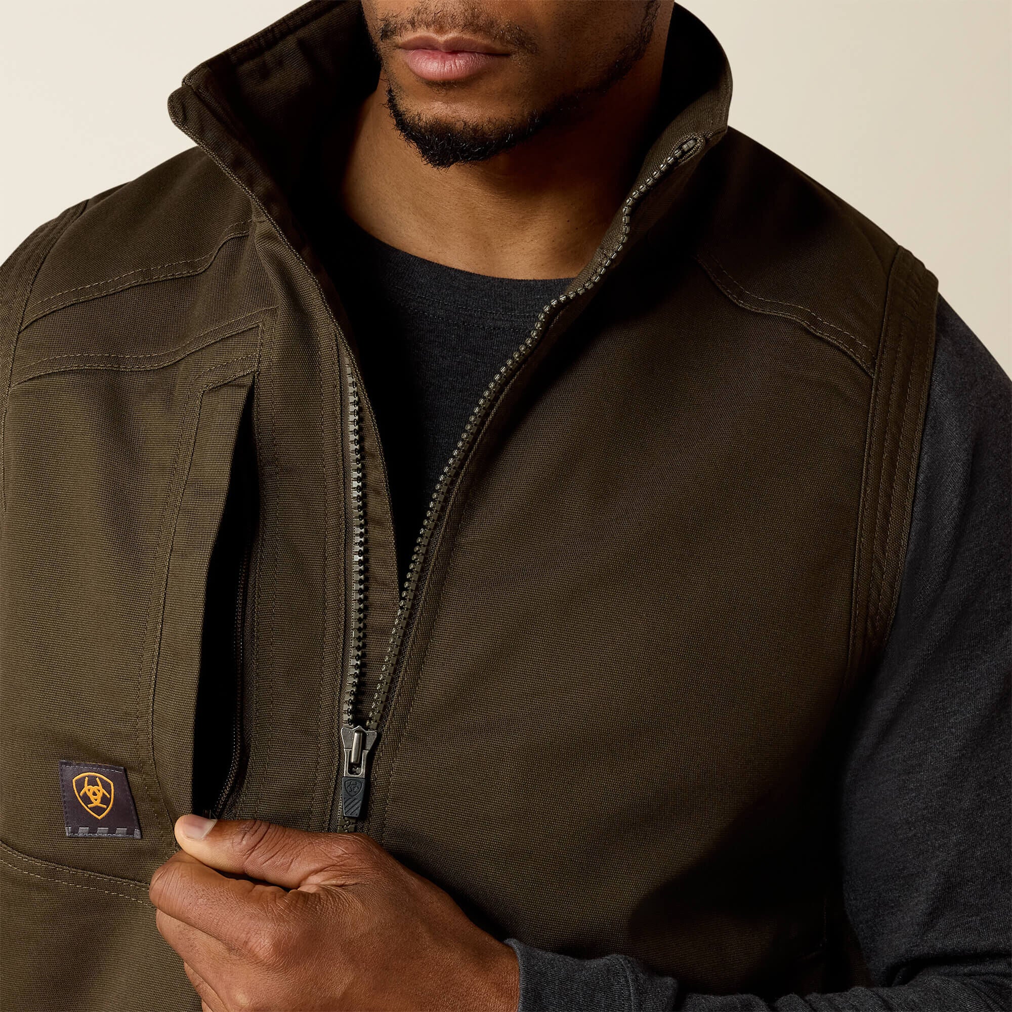 Ariat Rebar Washed DuraCanvas Insulated Vest Outlet