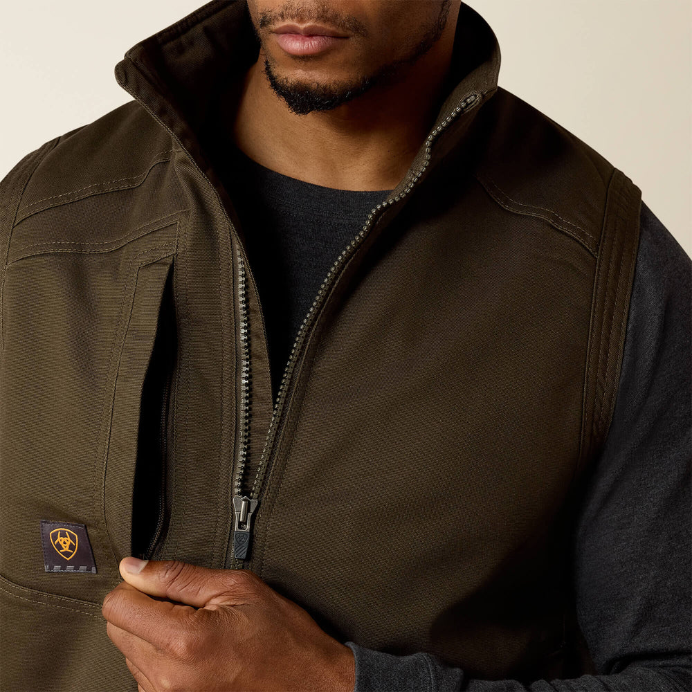 Ariat Rebar Washed DuraCanvas Insulated Vest Outlet