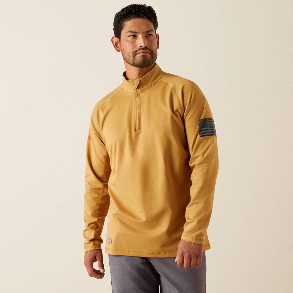 Ariat FR Combat Stretch Patriot 1/4 Zip Work Shirt For Sale