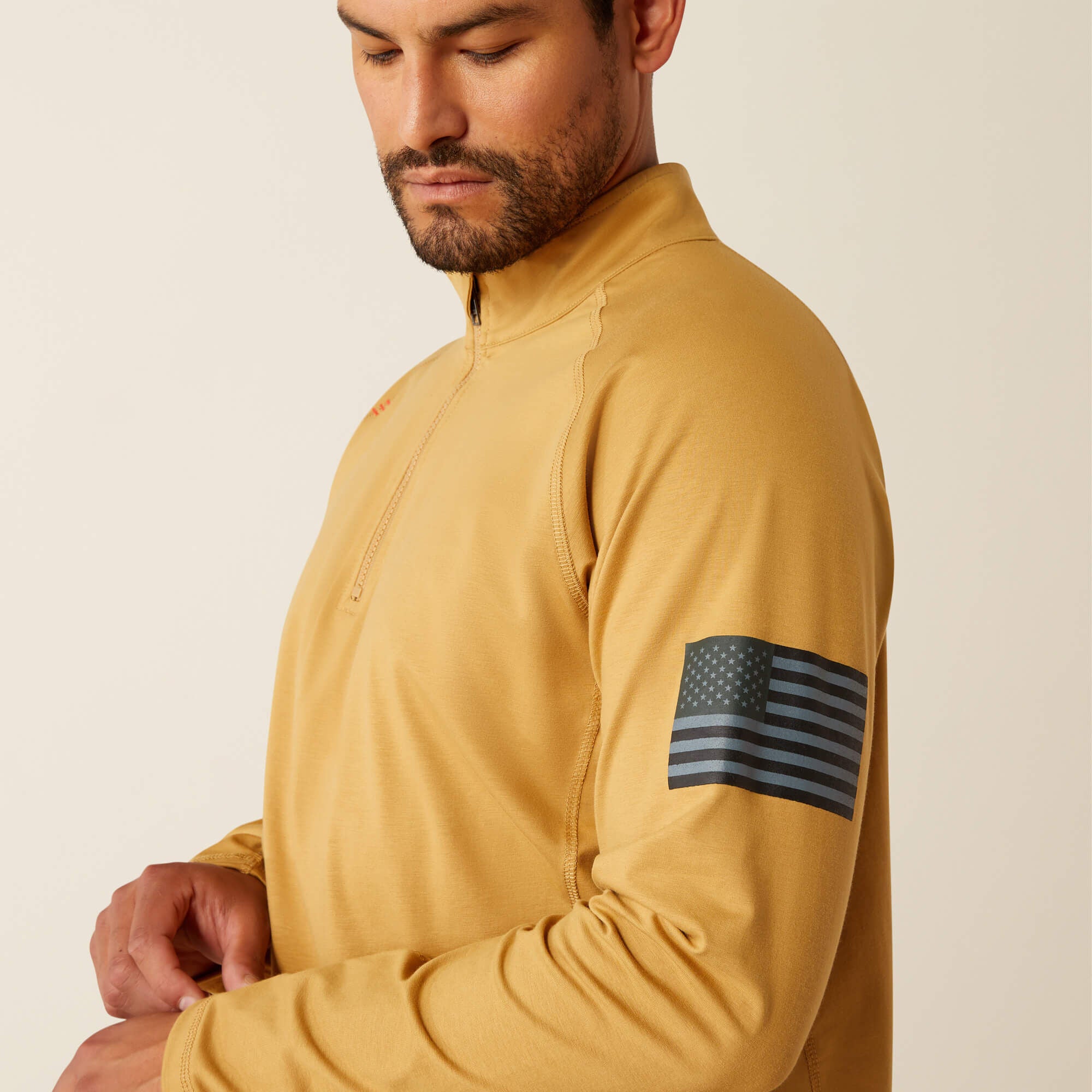 Ariat FR Combat Stretch Patriot 1/4 Zip Work Shirt For Sale