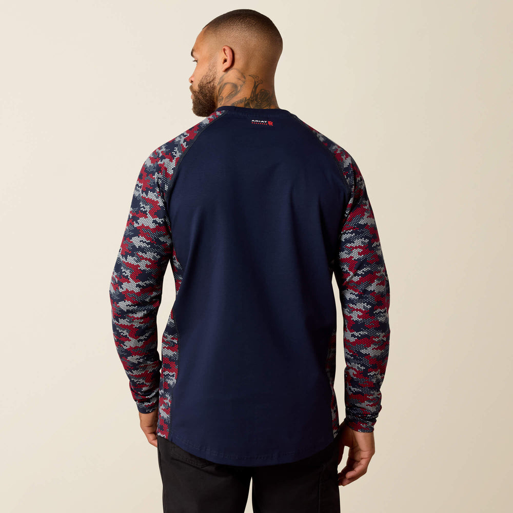 Ariat FR AC Stretch Camo Baseball T-Shirt For Sale