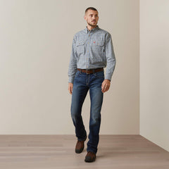 Ariat FR Plaid Featherlight Work Shirt Discount