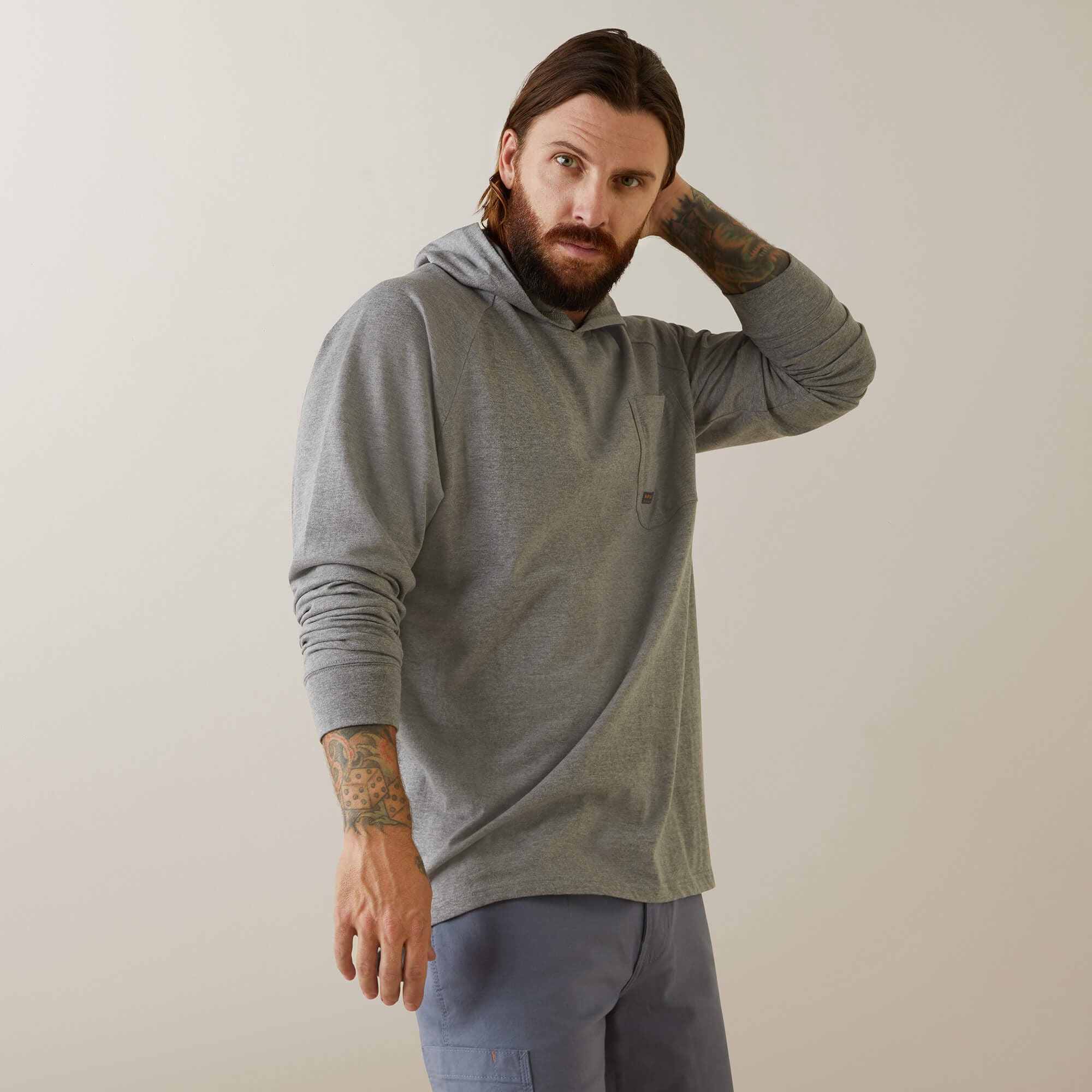 Ariat Rebar Cotton Strong Hooded T-Shirt On Sale