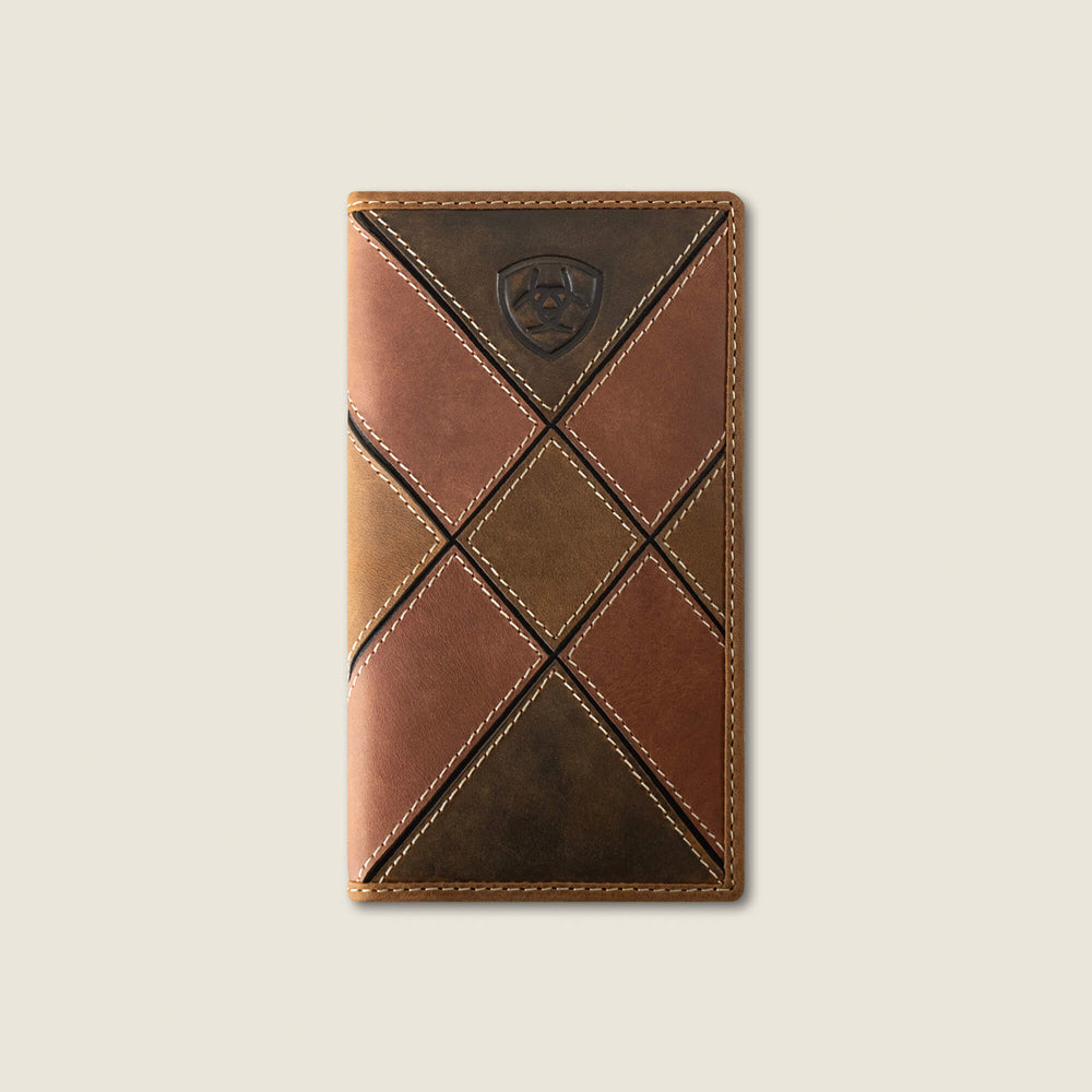 Ariat Patchwork Embroidered Logo Rodeo Wallet Sale