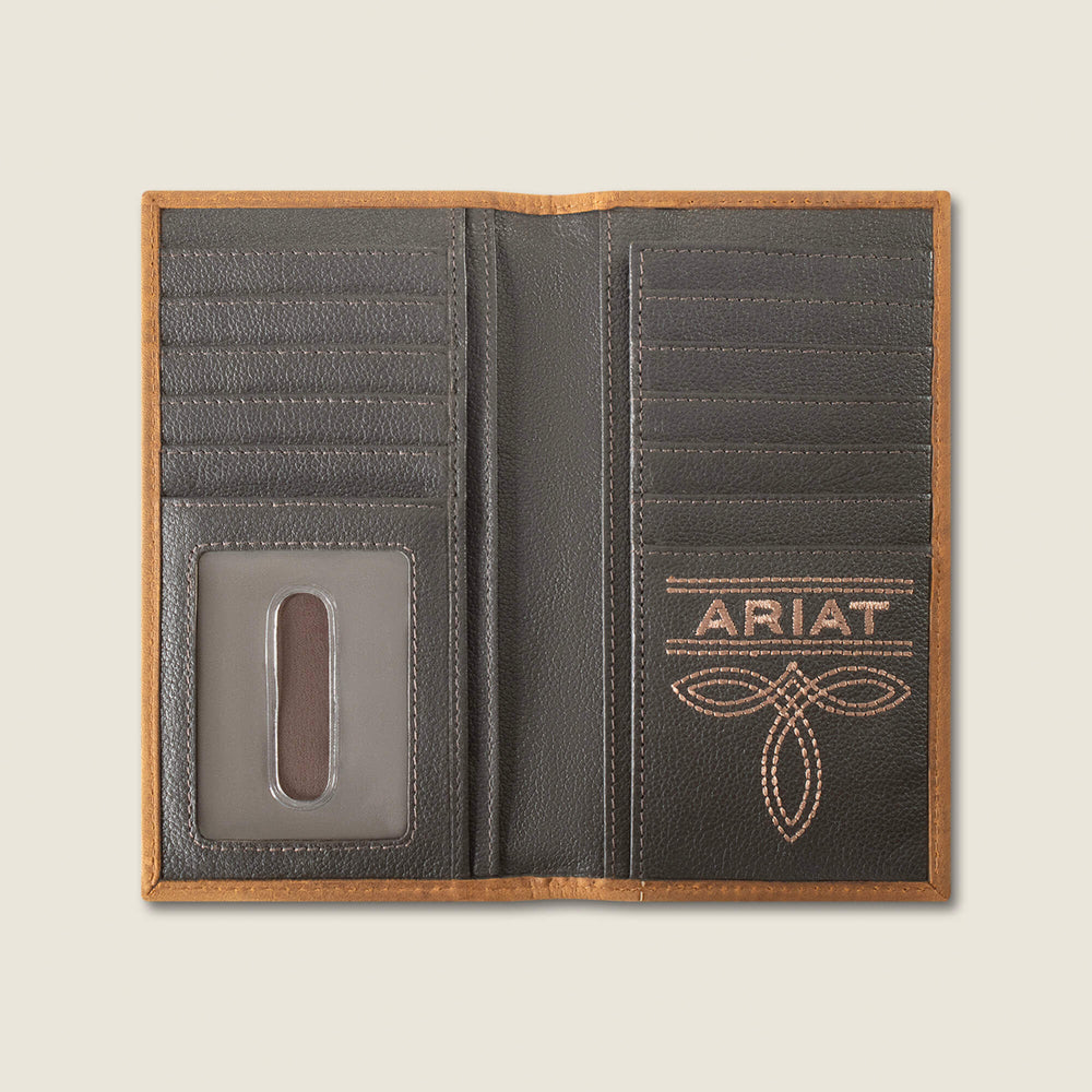 Ariat Patchwork Embroidered Logo Rodeo Wallet Sale