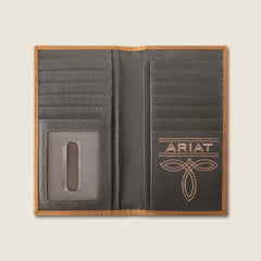 Ariat Patchwork Embroidered Logo Rodeo Wallet Sale