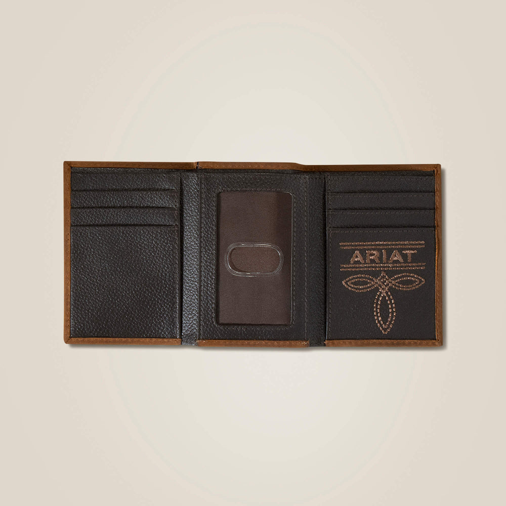 Ariat Flag Shield Trifold Wallet Online
