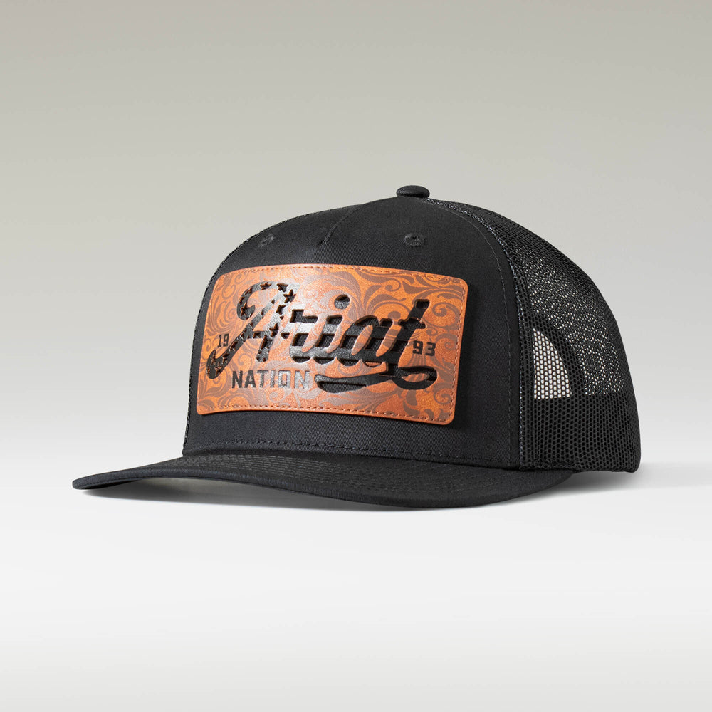 Ariat Leather Flag Patch Cap Online