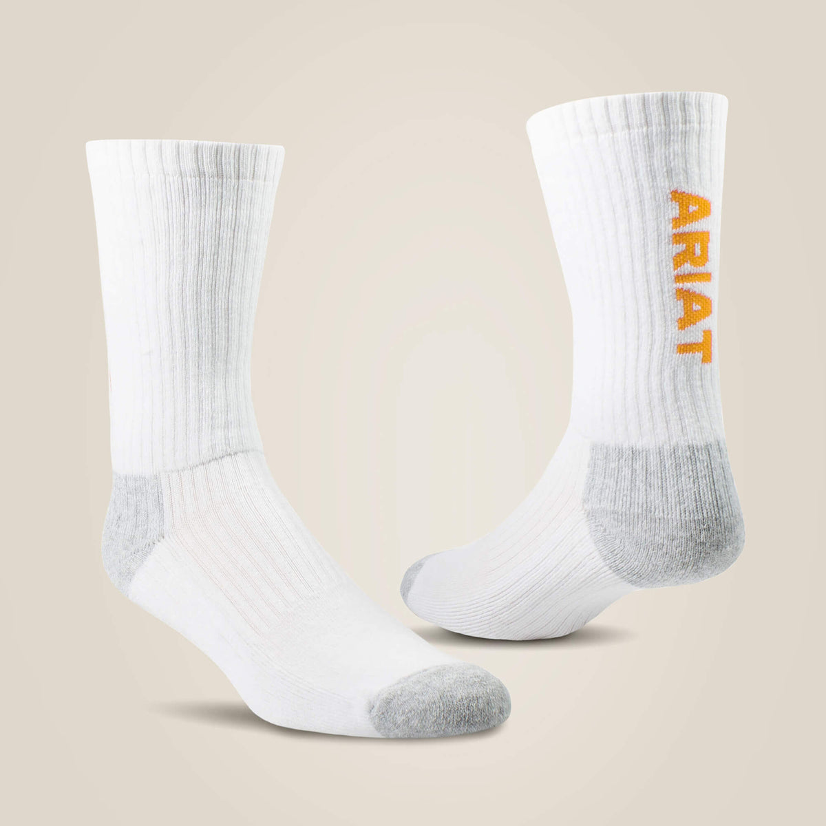 Ariat Premium Ringspun Cotton Crew Work Sock 3 Pair Pack Discount