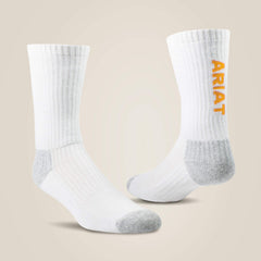 Ariat Premium Ringspun Cotton Crew Work Sock 3 Pair Pack Discount