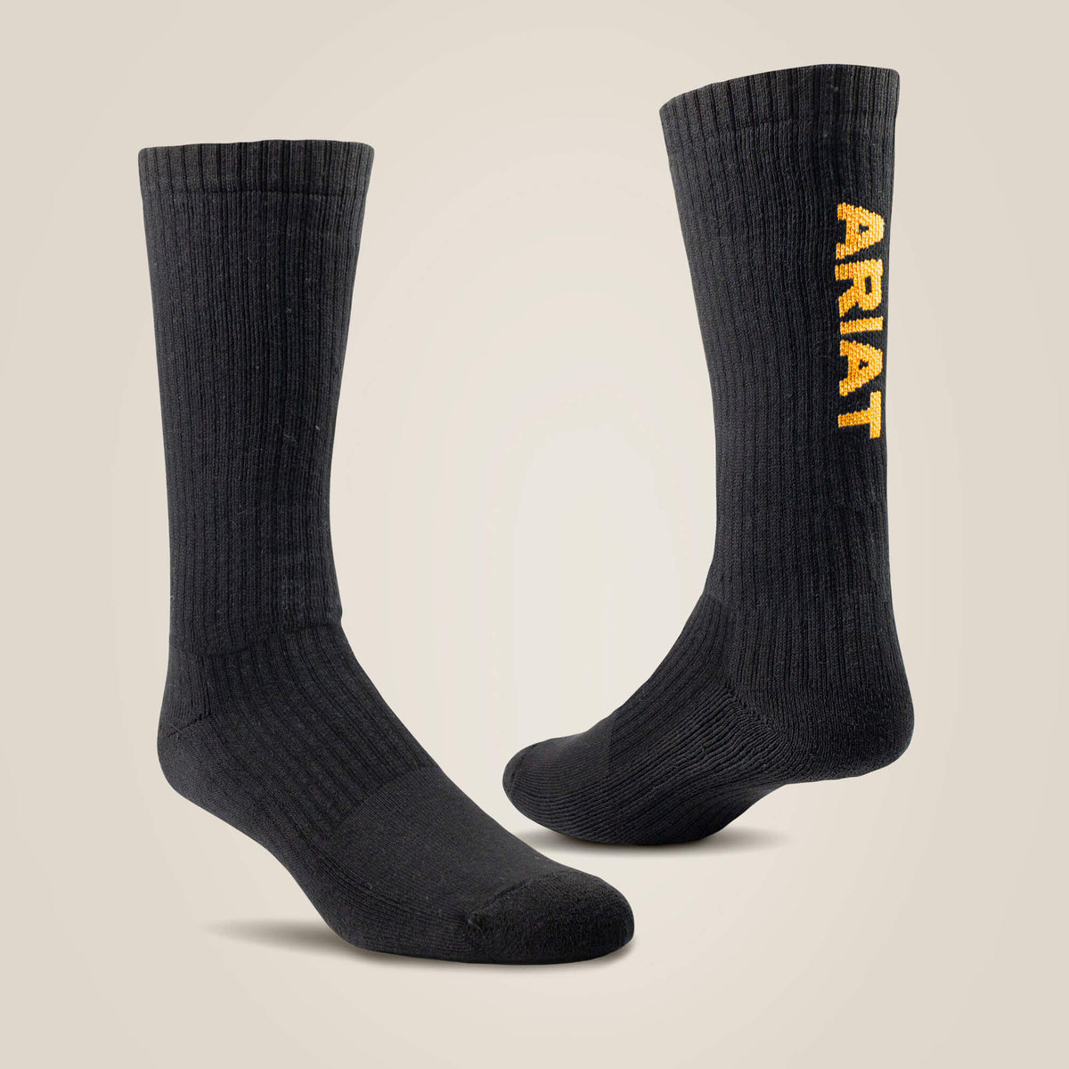 Ariat Premium Ringspun Cotton Mid Calf Work Sock 3 Pair Pack Outlet