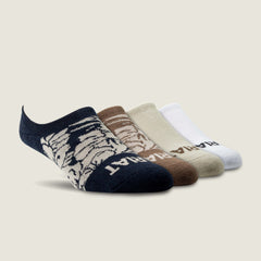 Ariat Hilo No Slip No Show Sock 4 Pair Multi Color Pack Online