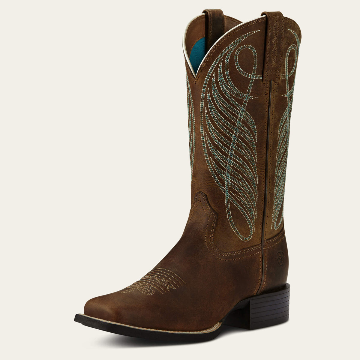 Ariat Round Up Wide Square Toe Western Boot Online