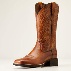 Ariat Round Up Remuda Wide Square Toe Western Boot Outlet