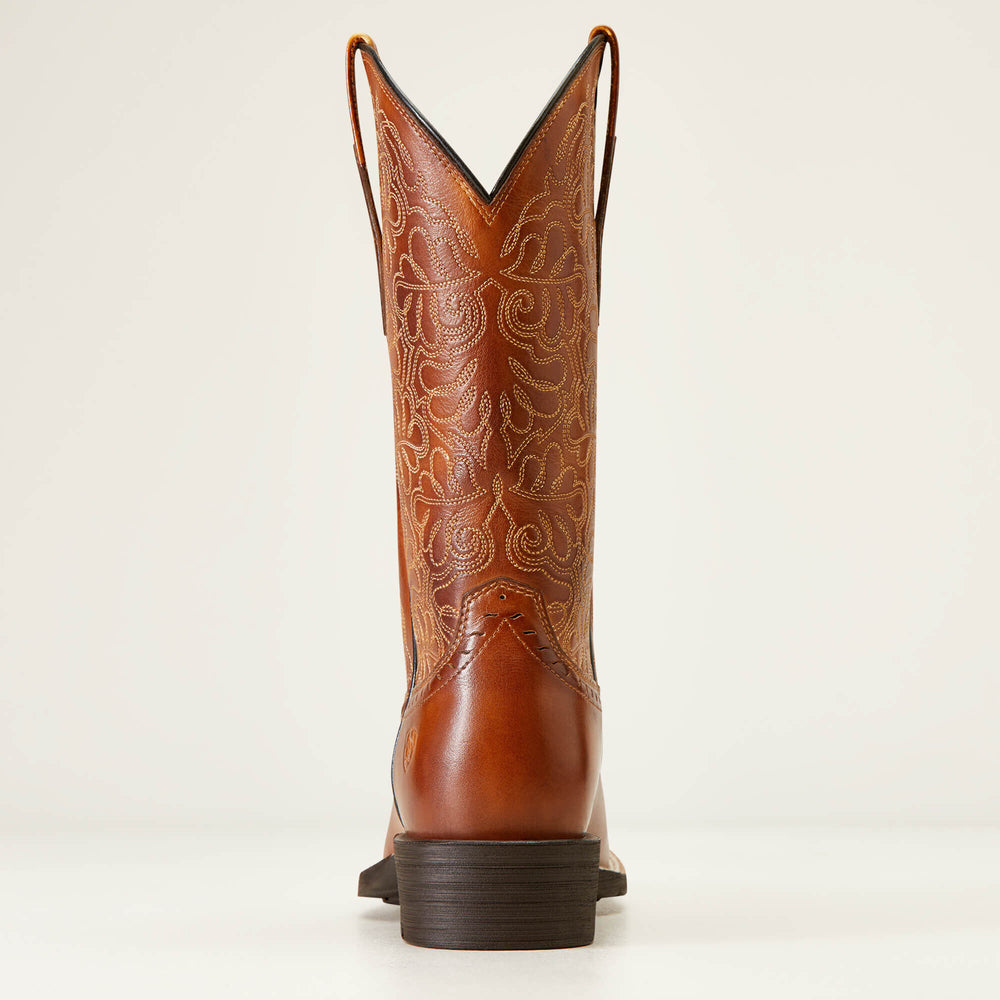 Ariat Round Up Remuda Wide Square Toe Western Boot Outlet