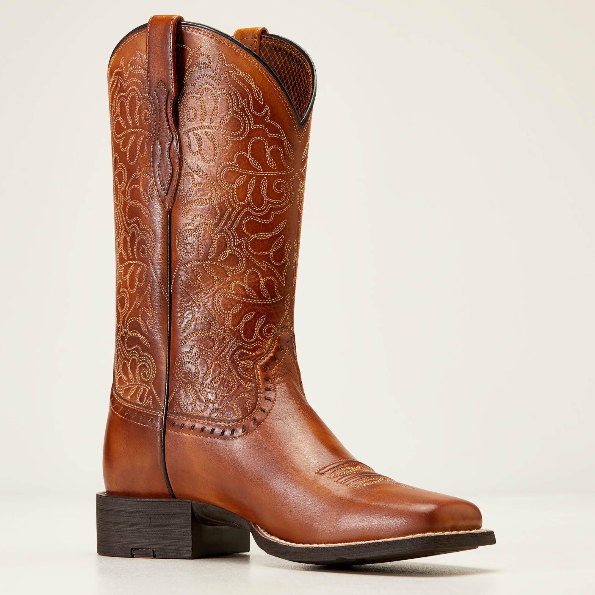 Ariat Round Up Remuda Wide Square Toe Western Boot Outlet