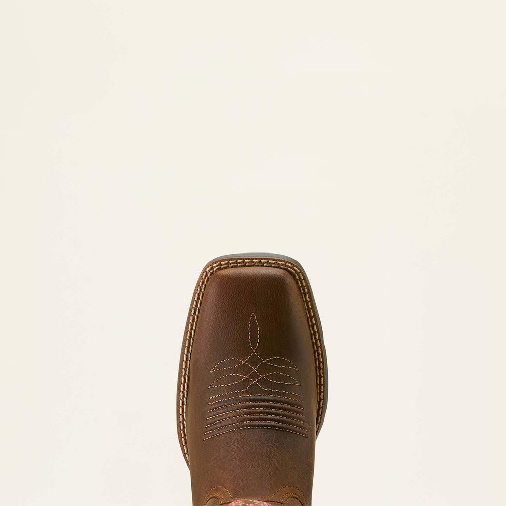Ariat Round Up StretchFit Wide Square Toe Western Boot For Sale