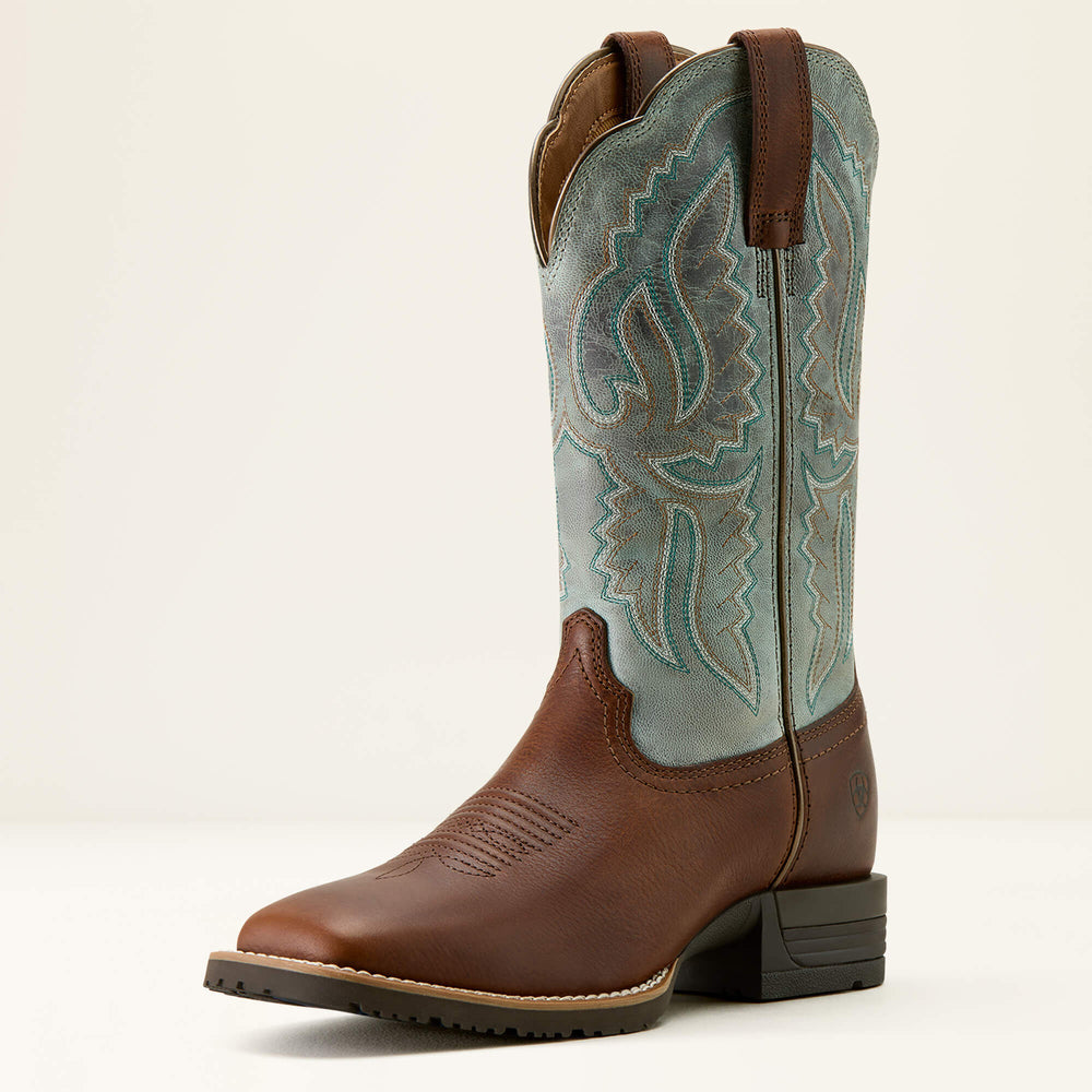 Ariat Hybrid Ranchwork Wide Square Toe Western Boot Outlet