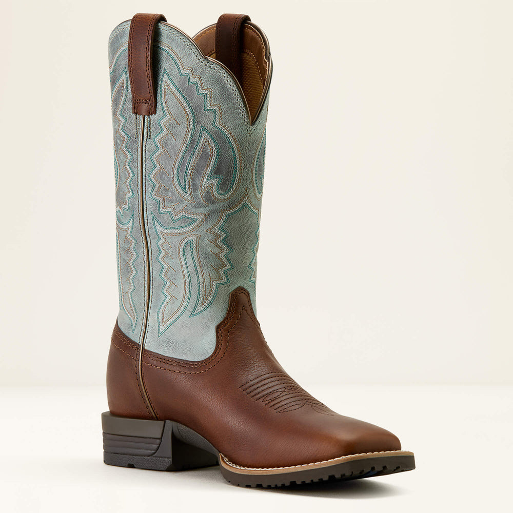 Ariat Hybrid Ranchwork Wide Square Toe Western Boot Outlet