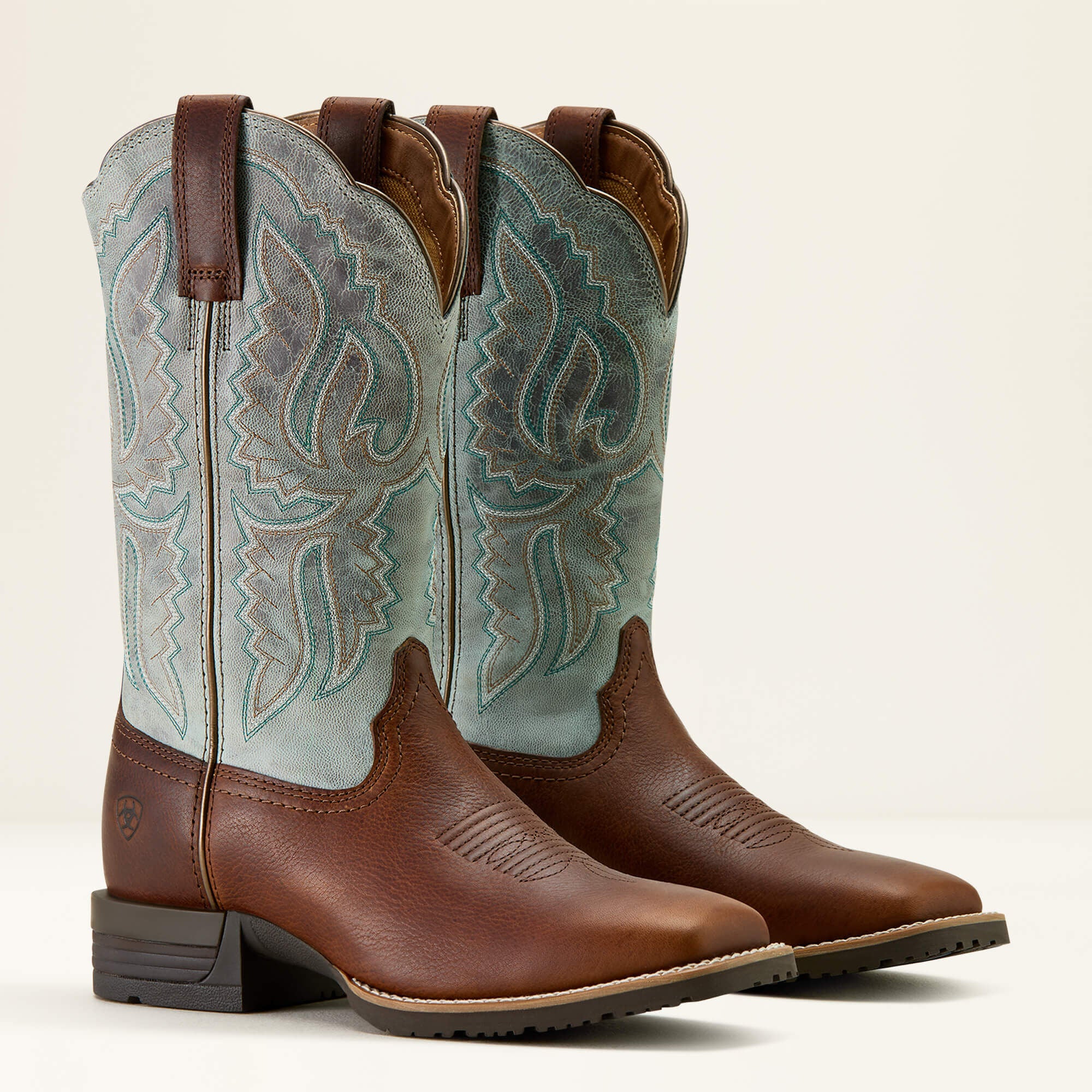 Ariat Hybrid Ranchwork Wide Square Toe Western Boot Outlet