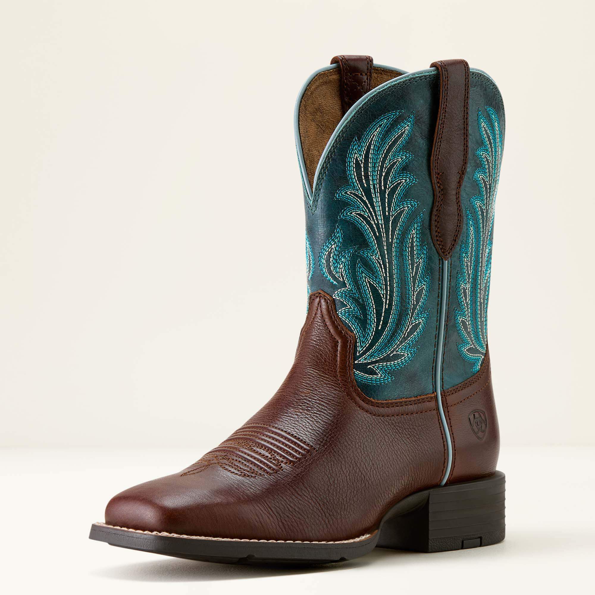 Ariat Round Up Filly Wide Square Toe Western Boot For Sale