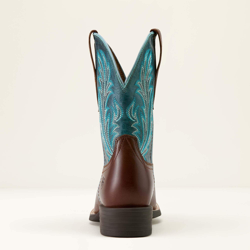 Ariat Round Up Filly Wide Square Toe Western Boot For Sale