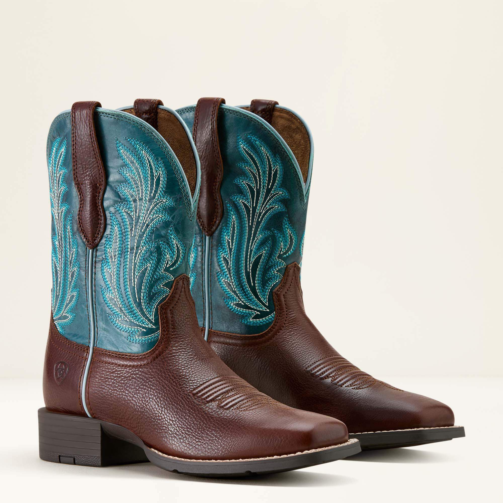 Ariat Round Up Filly Wide Square Toe Western Boot For Sale