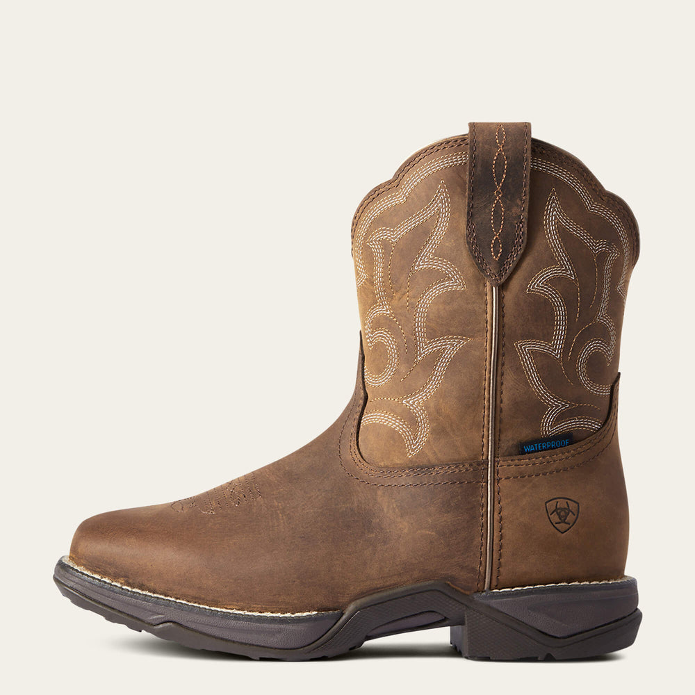 Ariat Anthem Shortie II Waterproof Square Toe Western Boot Discount