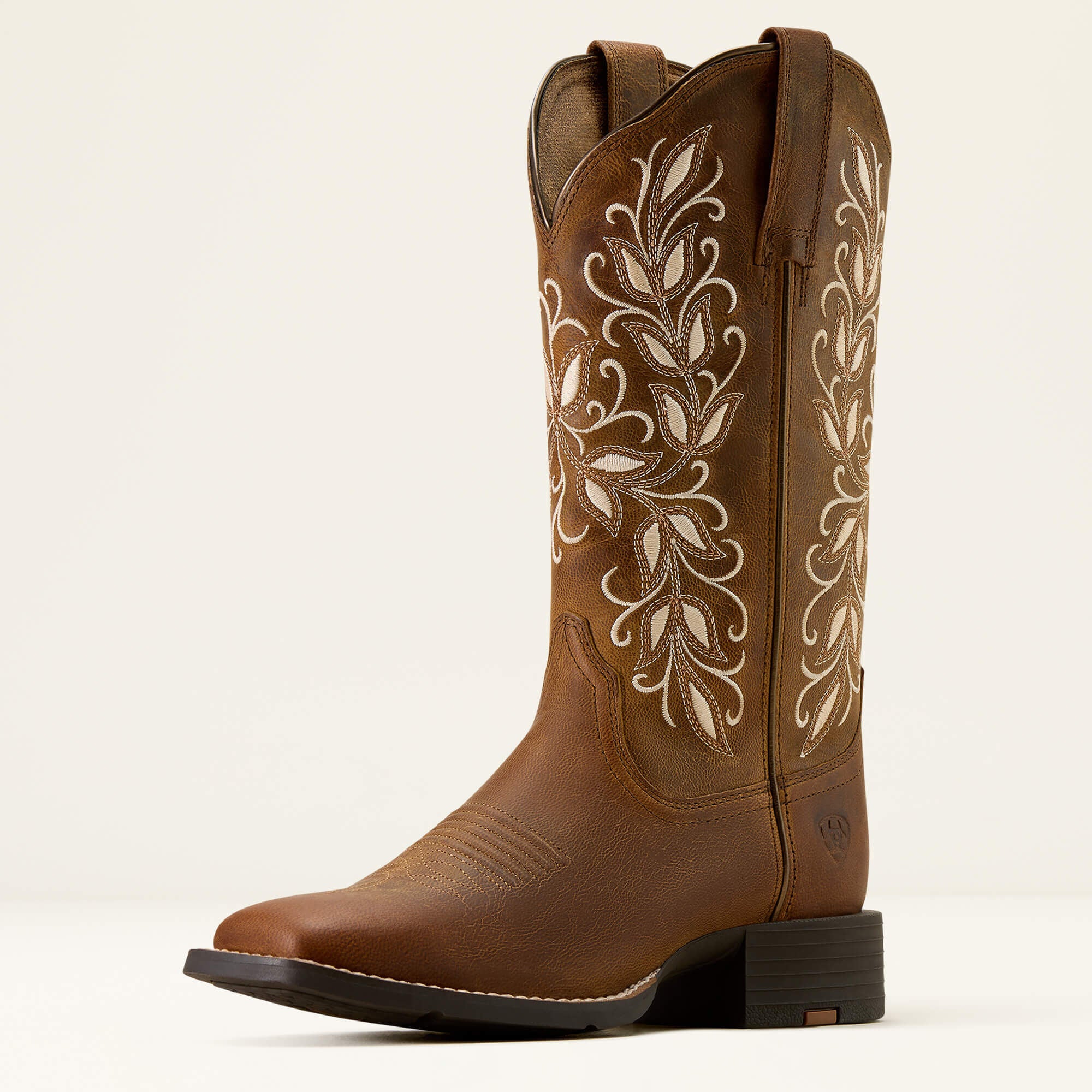 Ariat Round Up Holly Wide Square Toe Western Boot Sale