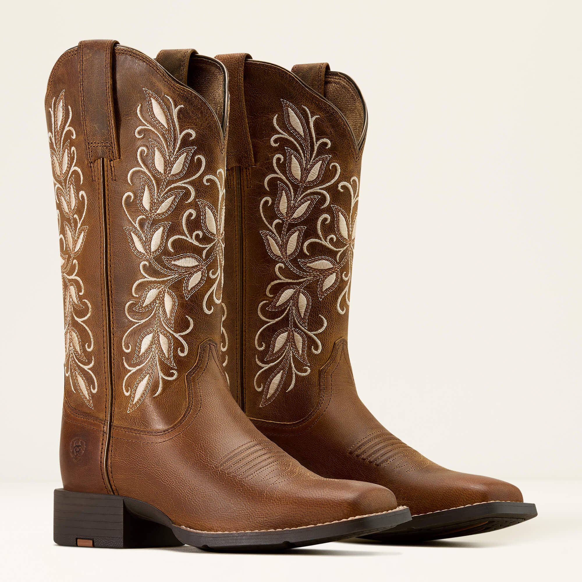 Ariat Round Up Holly Wide Square Toe Western Boot Sale