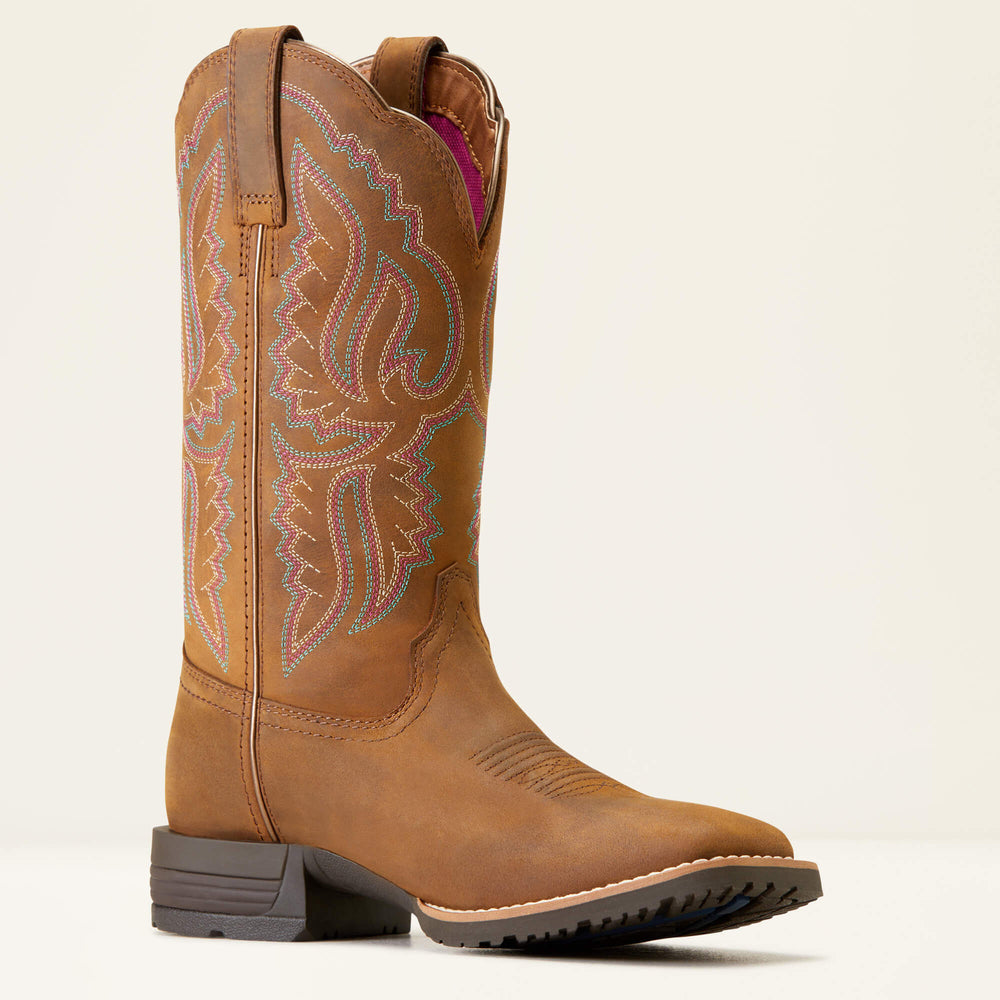 Ariat Hybrid Ranchwork Wide Square Toe Western Boot Discount