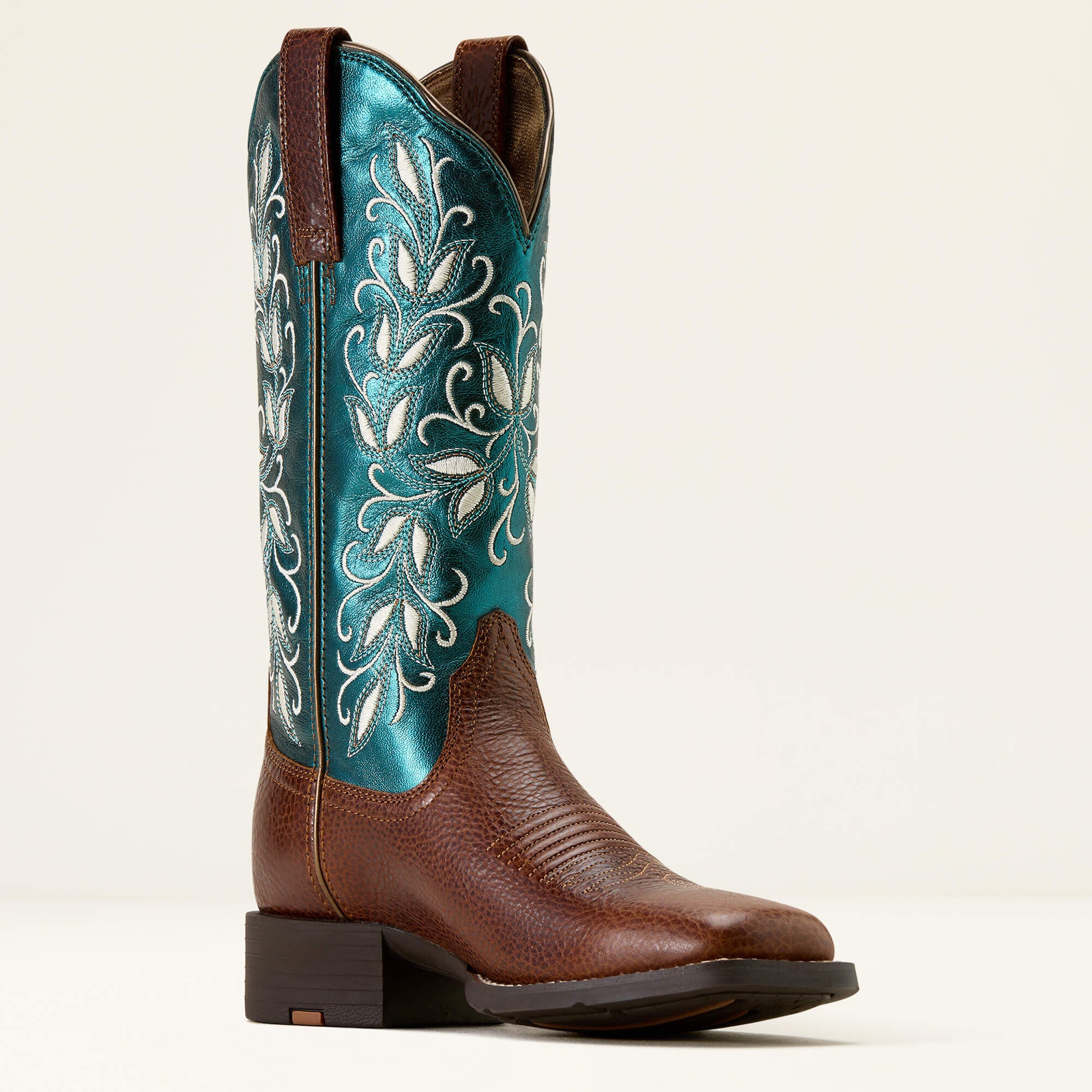 Ariat Round Up Holly Wide Square Toe Western Boot Online