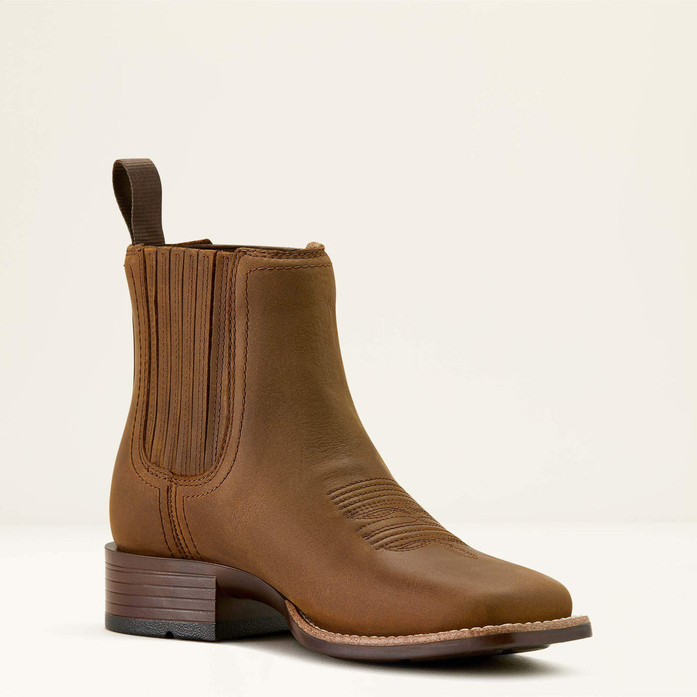Ariat Booker Chelsea Wide Square Toe Western Boot Outlet