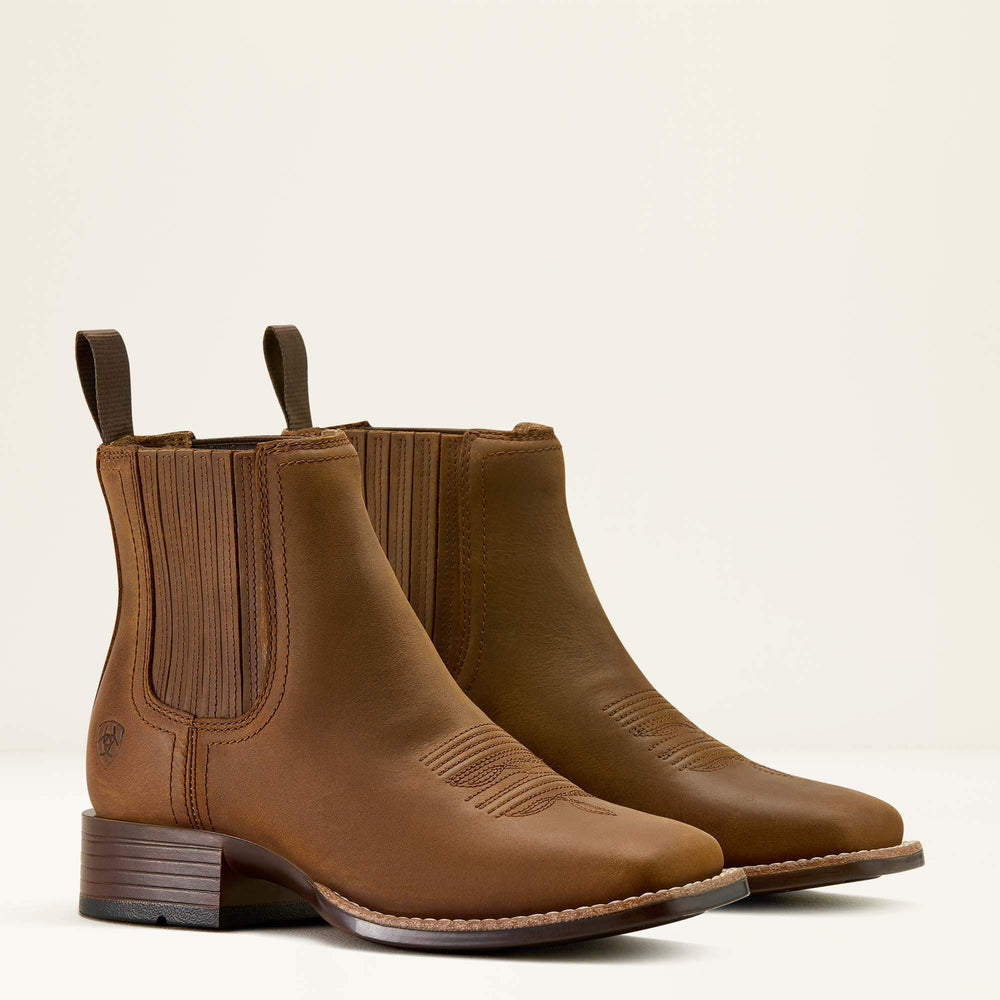Ariat Booker Chelsea Wide Square Toe Western Boot Outlet
