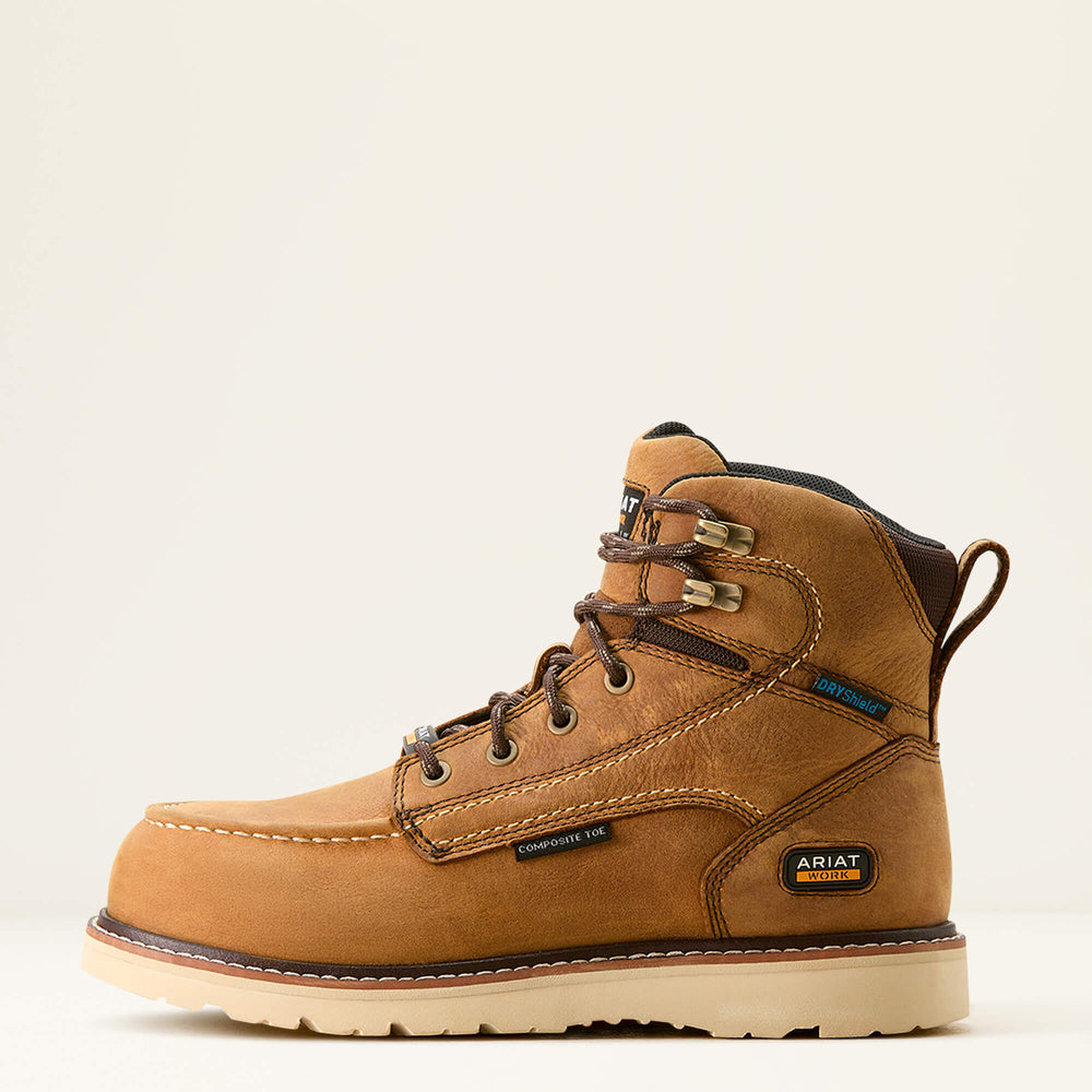 Ariat Rebar Wedge Moc Toe Waterproof Composite Toe Work Boot On Sale