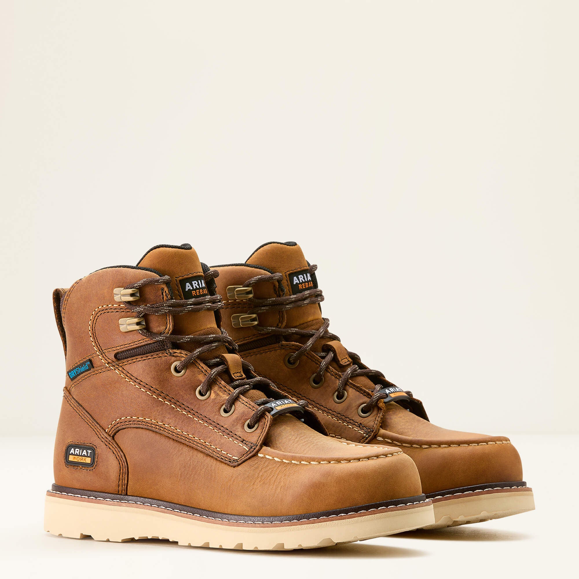 Ariat Rebar Wedge Moc Toe Waterproof Work Boot Sale