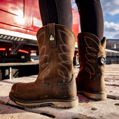 Ariat Riveter Pull-On BOA CSA Waterproof Composite Toe Work Boot Outlet