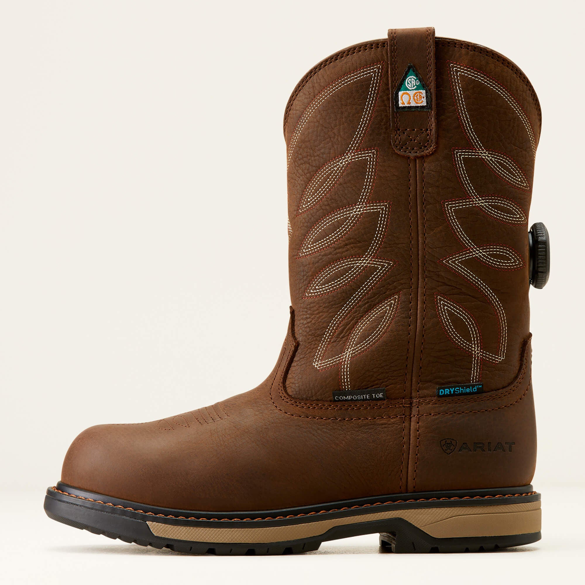 Ariat Riveter Pull-On BOA CSA Waterproof Composite Toe Work Boot Outlet