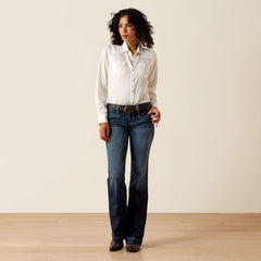 Ariat Trouser Mid Rise Stretch Entwined Wide Leg Jean On Sale