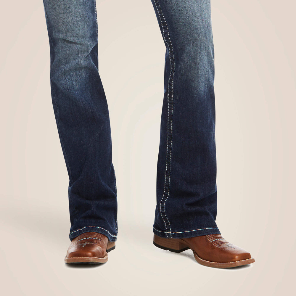 Ariat R.E.A.L. Mid Rise Stretch Entwined Boot Cut Jean Online
