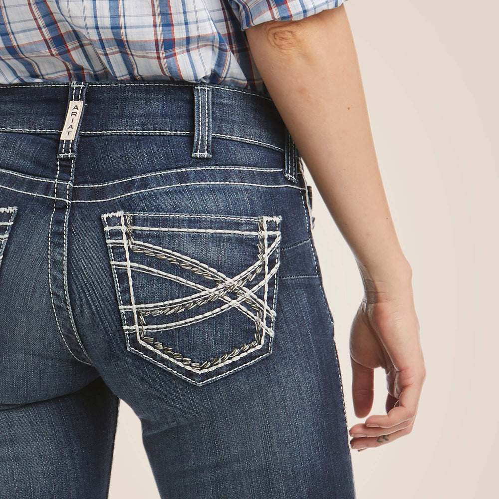 Ariat R.E.A.L. Mid Rise Stretch Entwined Boot Cut Jean Online