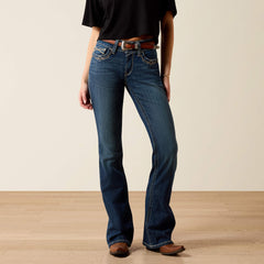 Ariat R.E.A.L. Mid Rise Stretch Entwined Festival Boot Cut Jean For Sale