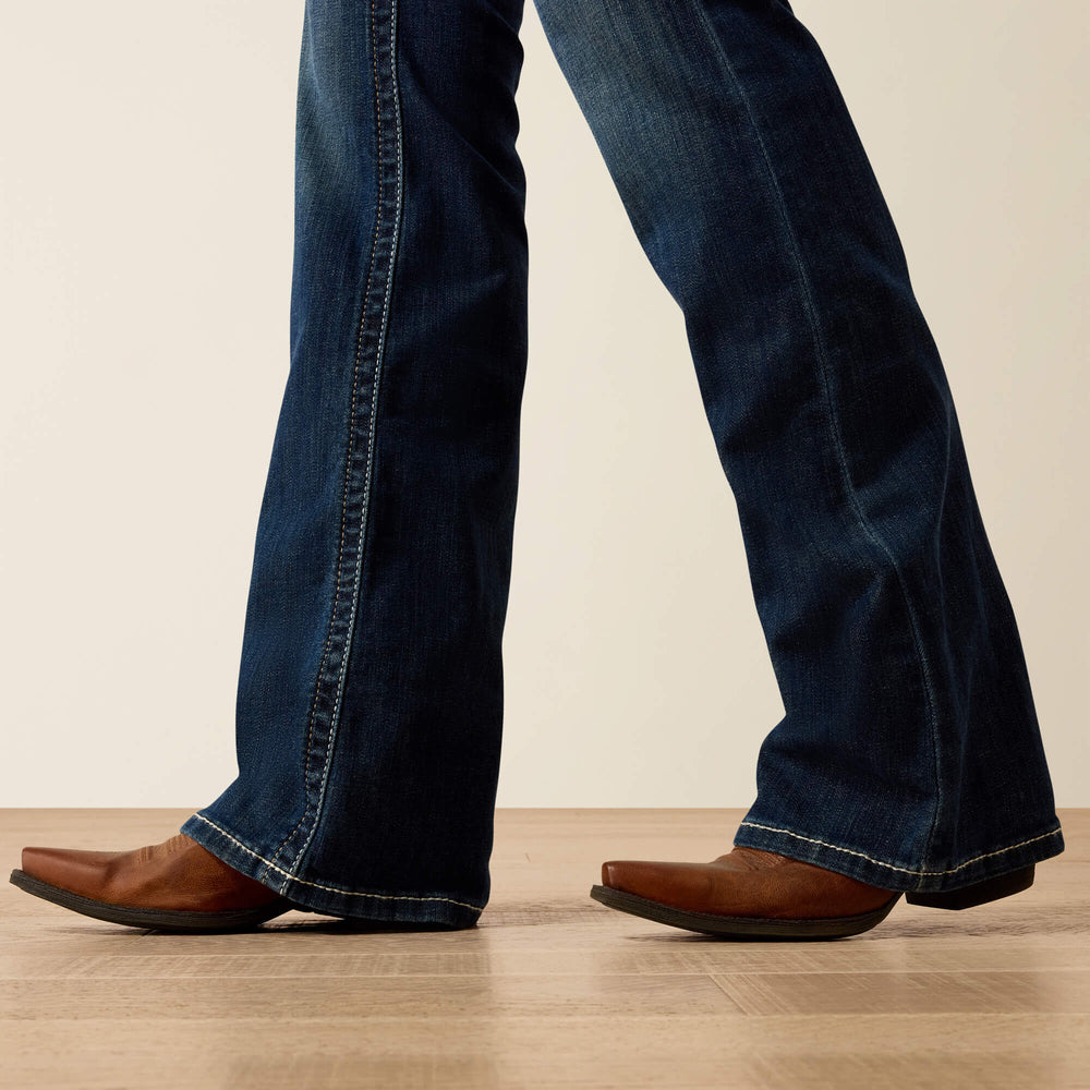 Ariat R.E.A.L. Mid Rise Stretch Entwined Festival Boot Cut Jean For Sale