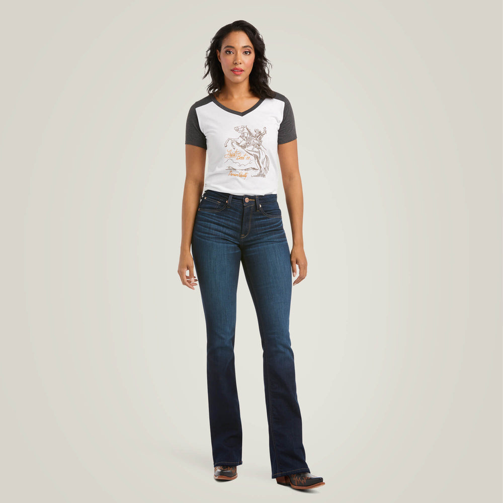 Ariat R.E.A.L. High Rise Ballary Boot Cut Jean Sale