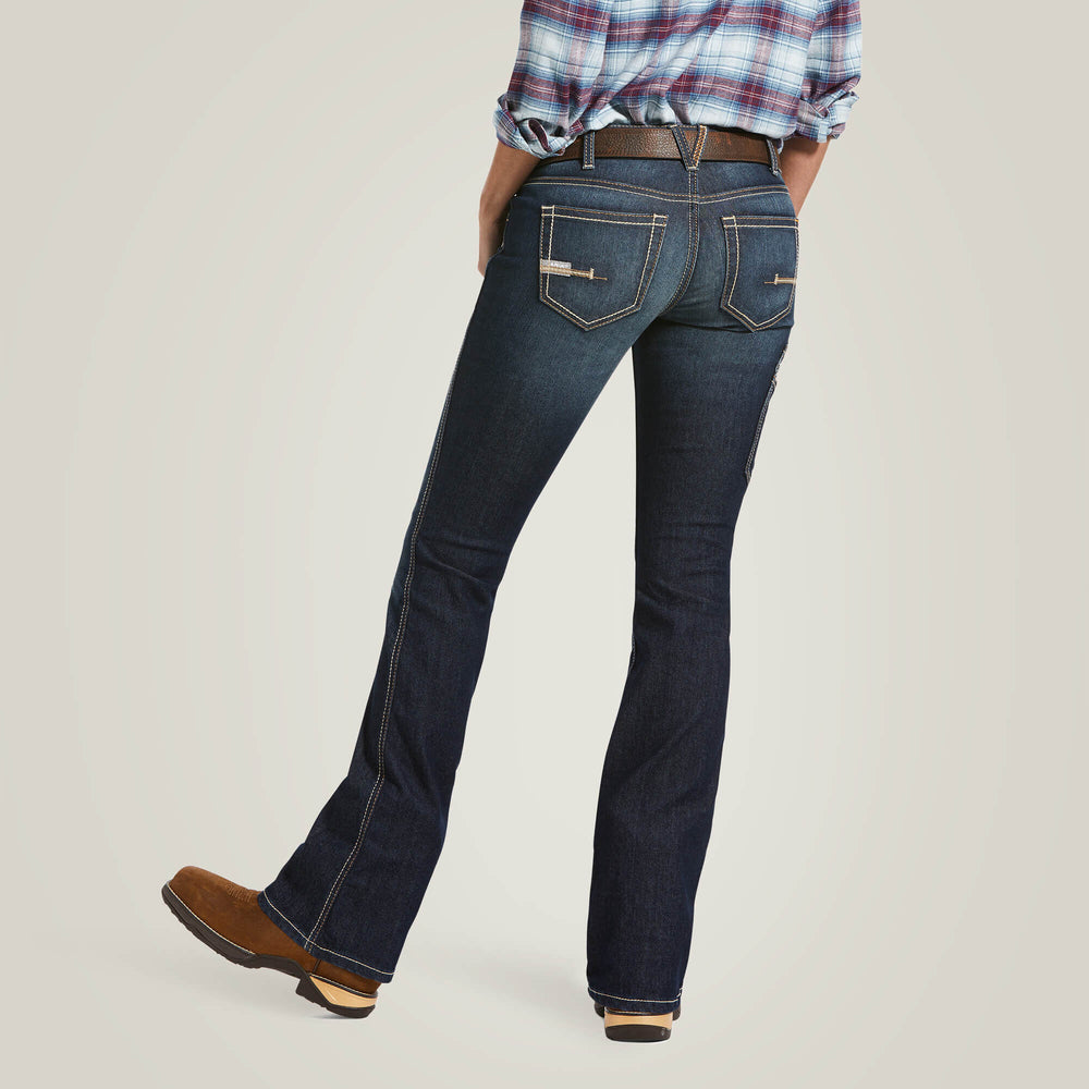 Ariat Rebar Mid Rise DuraStretch Riveter Boot Cut Jean For Sale